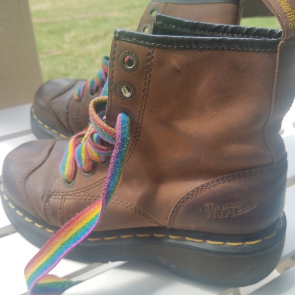 Dr. Martens 2A73 Brown Leather Boots - Picture 6 of 10